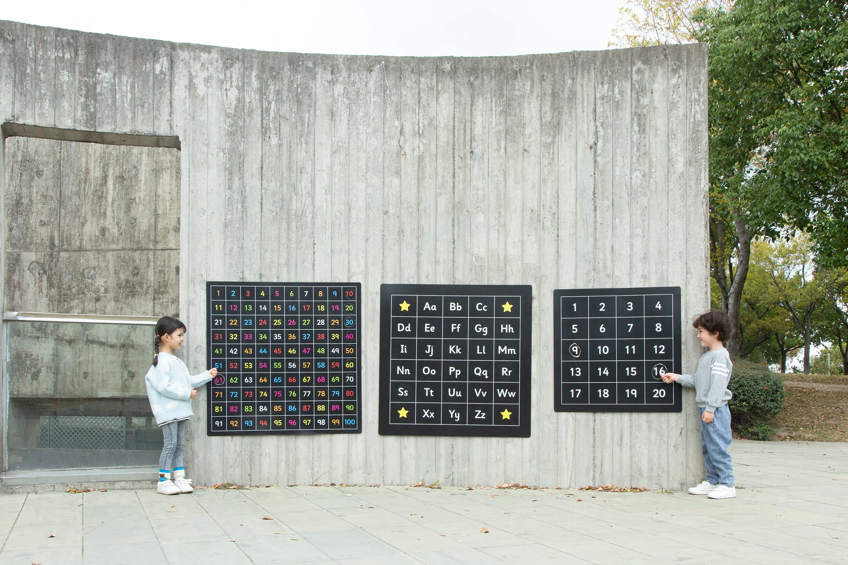 Outdoor Number 1-100 Chalkboard