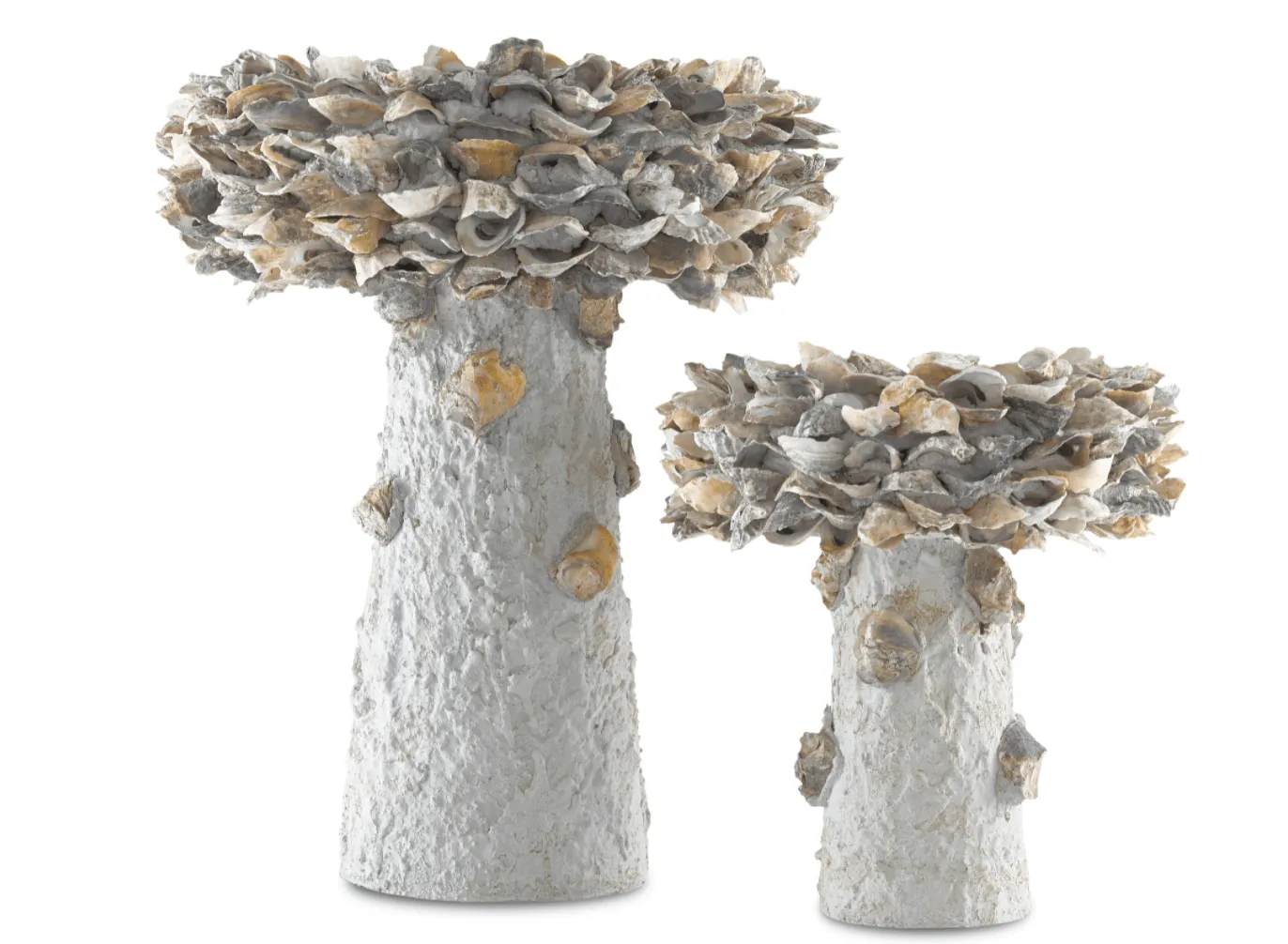 Oyster Shell Bird Bath - Various Sizes