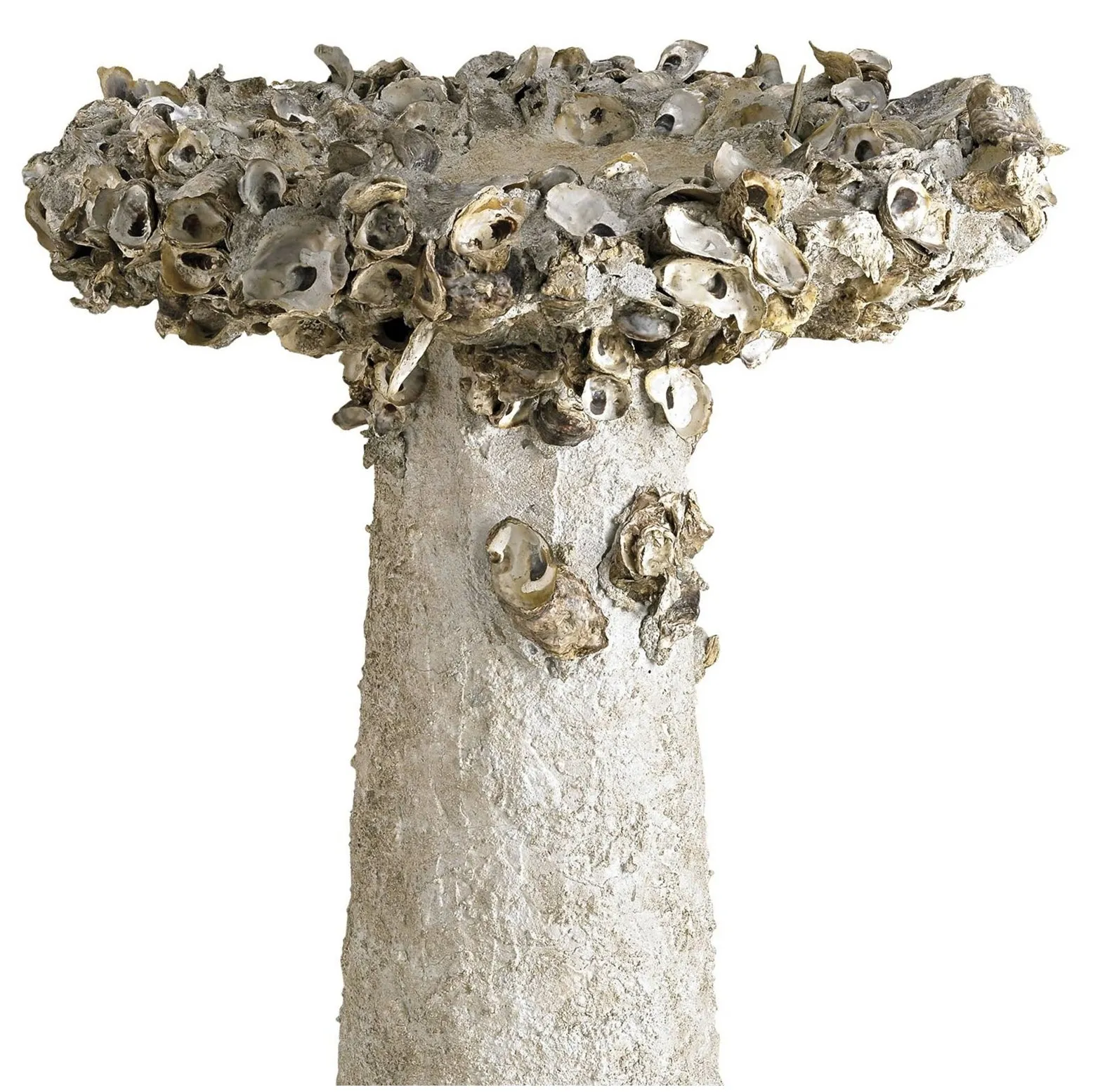 Oyster Shell Large Bird Bath