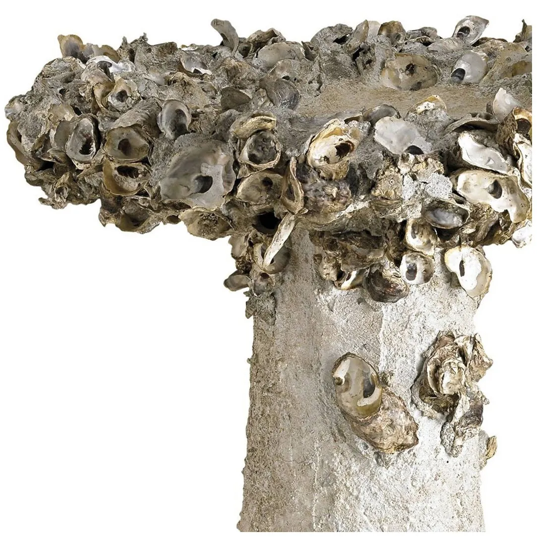 Oyster Shell Large Bird Bath