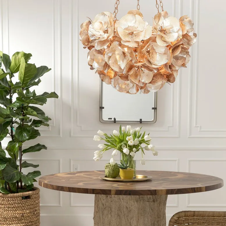 Oyster Shell Petal Chandelier
