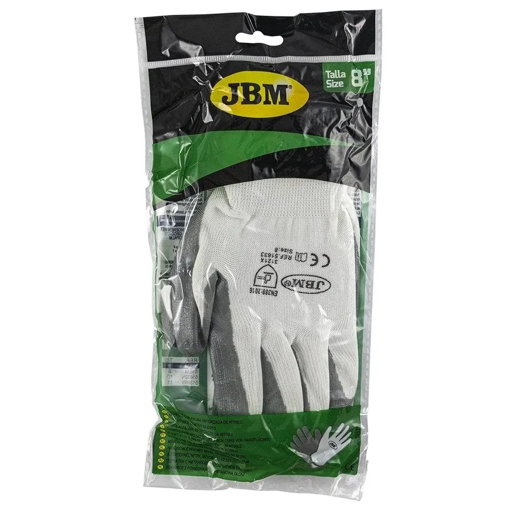 Palm Nitrile Coated Gloves JBM, T8