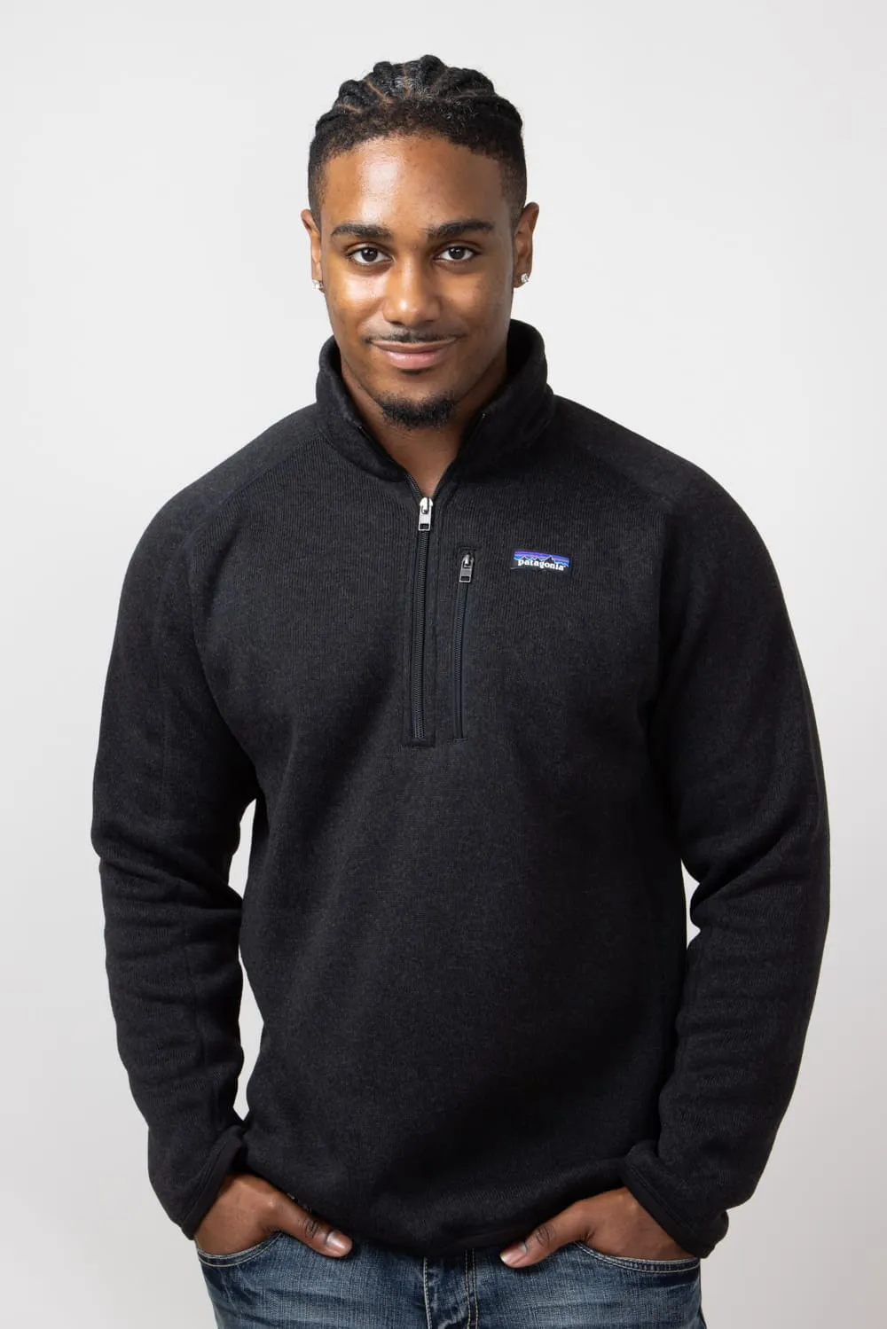 Patagonia Men’s Better Sweater Quarter Zip in Black | 25523-BLK