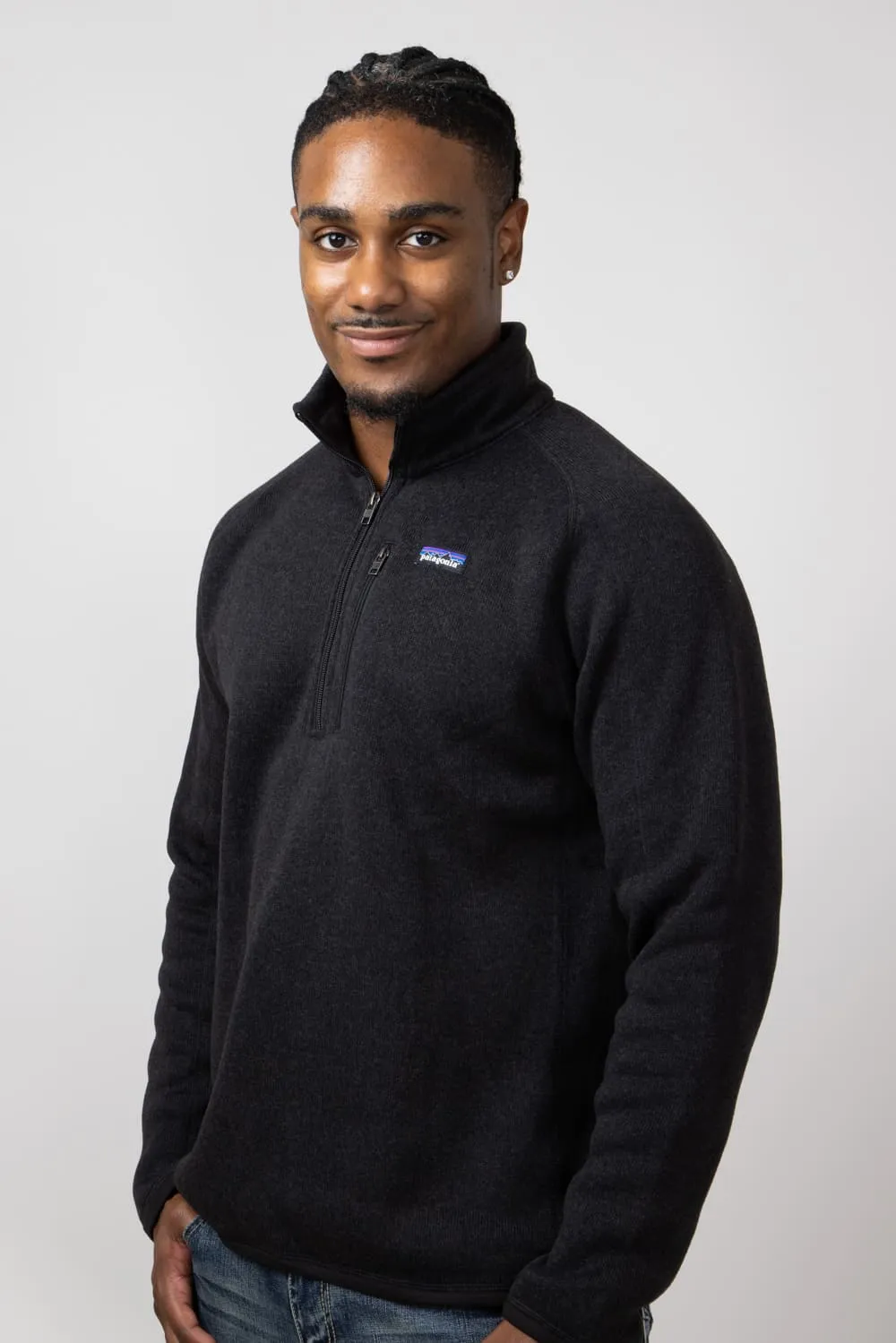 Patagonia Men’s Better Sweater Quarter Zip in Black | 25523-BLK
