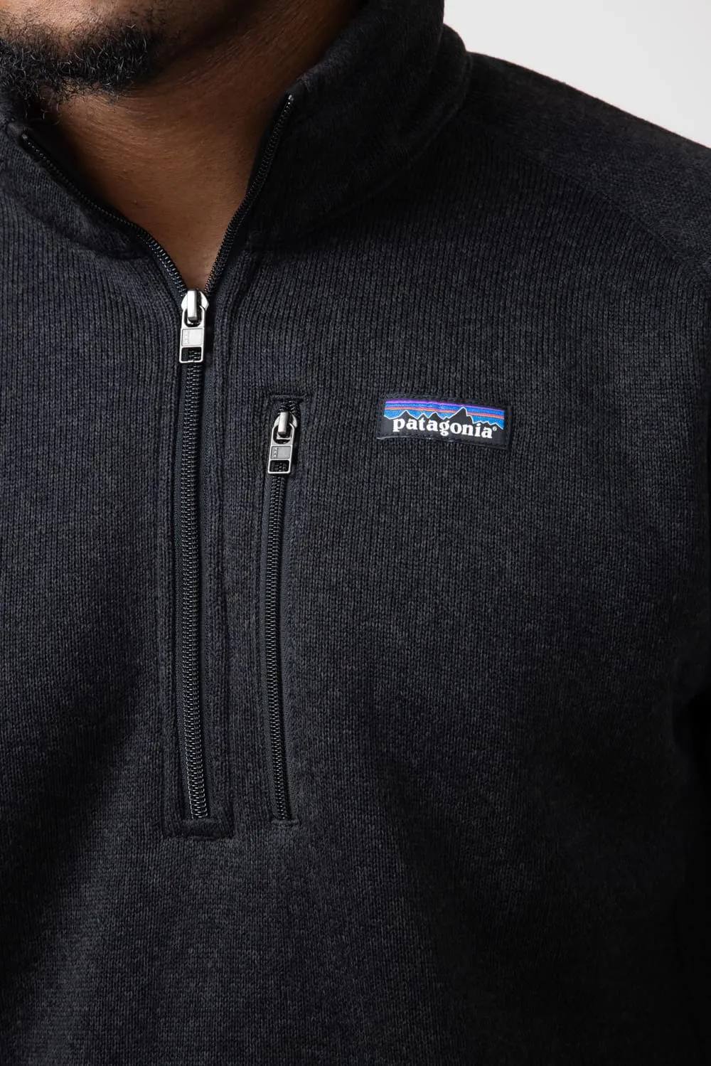 Patagonia Men’s Better Sweater Quarter Zip in Black | 25523-BLK