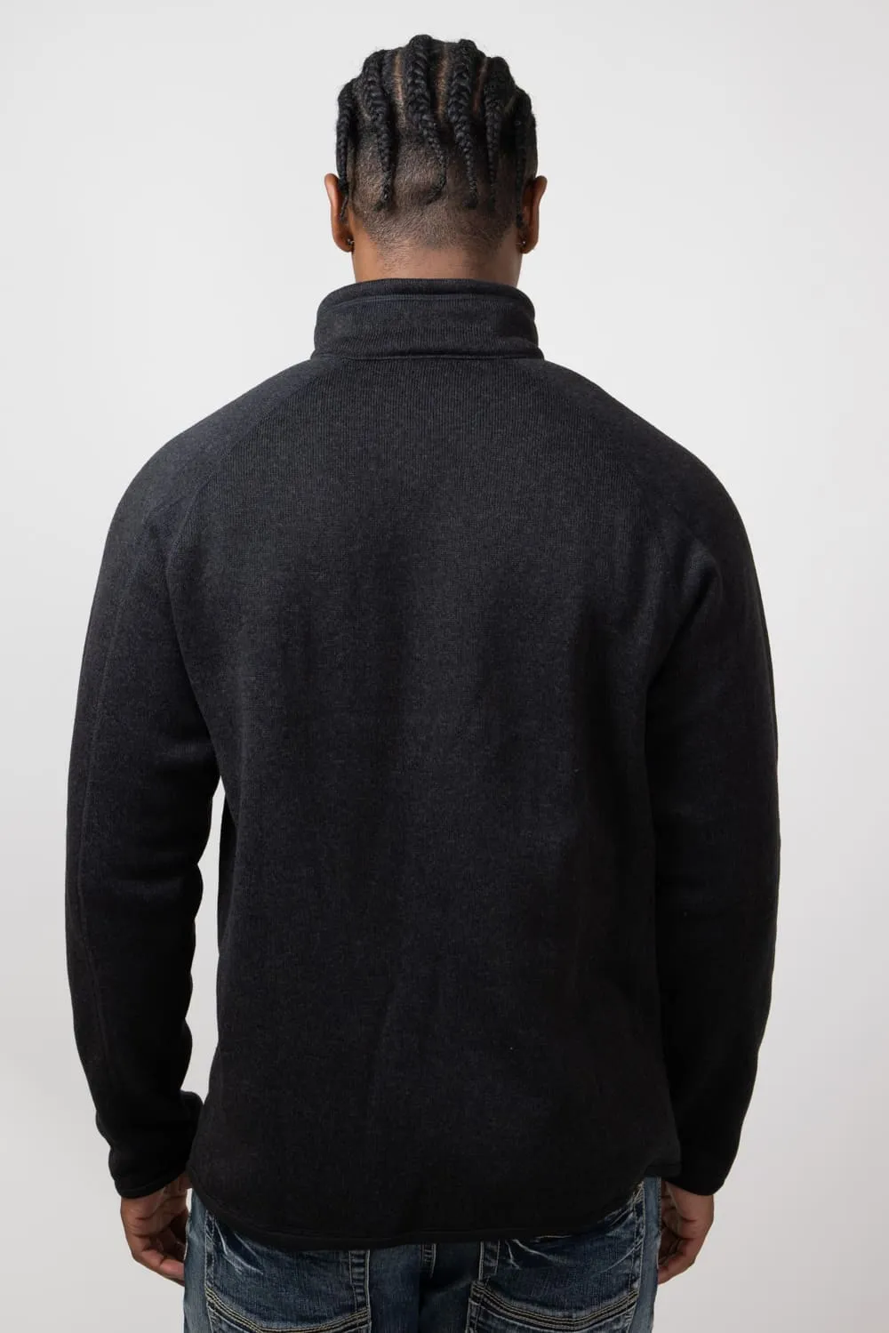 Patagonia Men’s Better Sweater Quarter Zip in Black | 25523-BLK