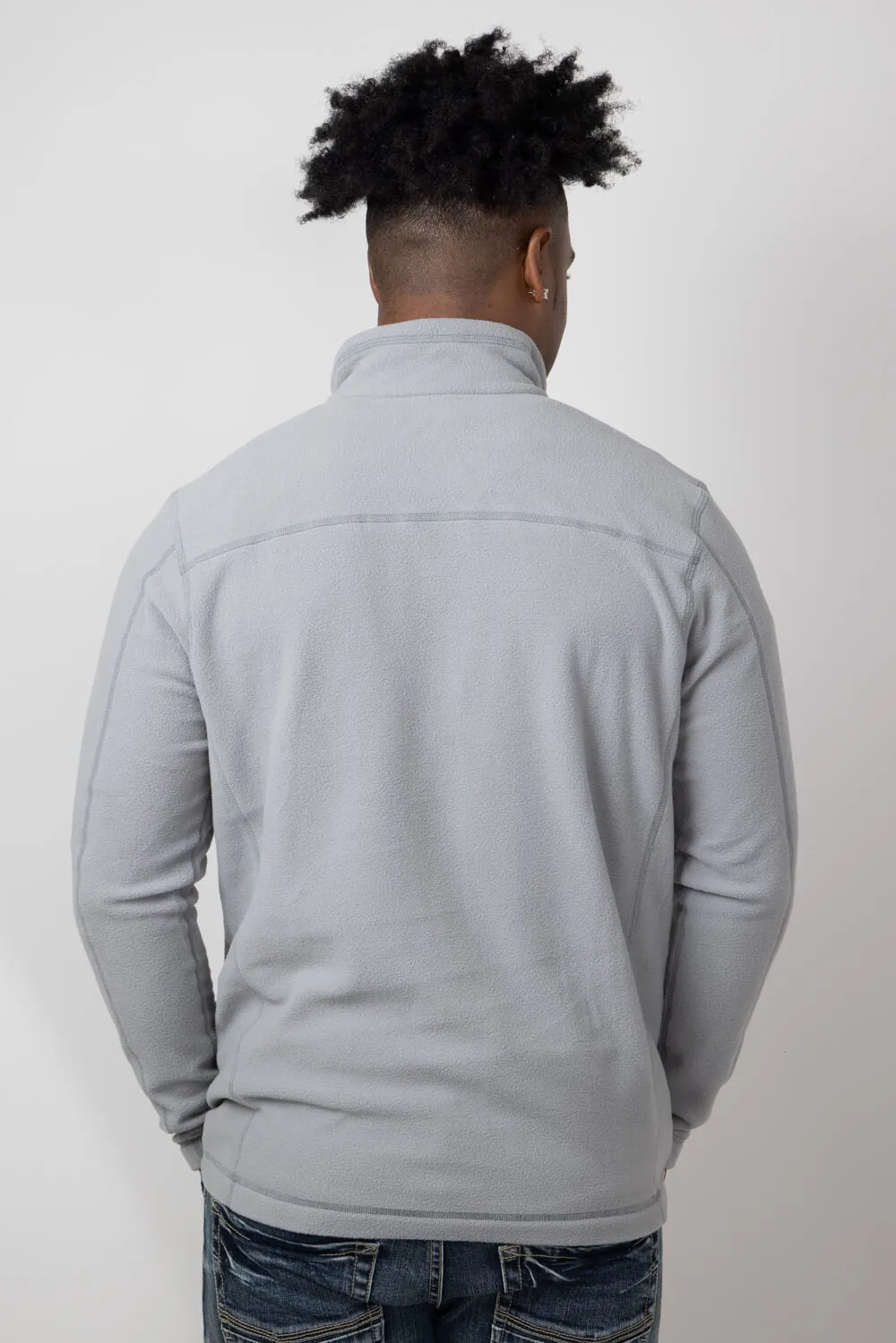 Patagonia Men’s Micro D Quarter Zip Pullover in Grey | 26176-FEA
