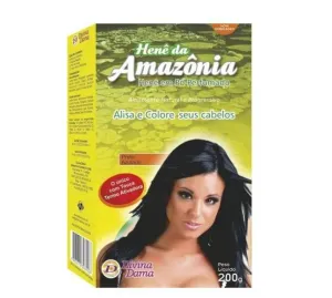 Perfumed Black Henê Powder Straightening Dyeing Henna 200g - Divina Dama