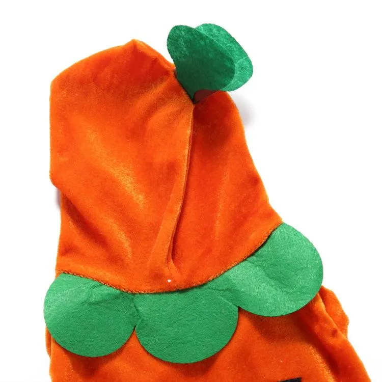 Pet Halloween Costumes Funny Pumpkin Cosplay Fleece Hoodie Coat Clothes Warm Jumpsuit Outfit Apparel