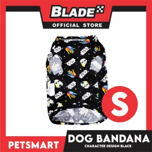 Pet Sando With Character Design, Black Color DG-CTN106S (Small) Perfect Fit For Dogs And Cats, Breathable Clothes, Soft Lightweight Pet Clothing