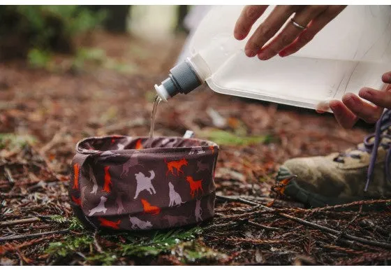 P.L.A.Y Pet Outdoor Travel Bowl for Dogs, Mocha