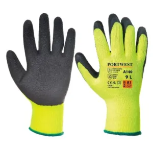 Portwest Builders Thermal Grip Glove Gripper Glove - Latex-A140