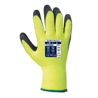 Portwest Builders Thermal Grip Glove Gripper Glove - Latex-A140