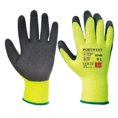 Portwest Builders Thermal Grip Glove Gripper Glove - Latex-A140