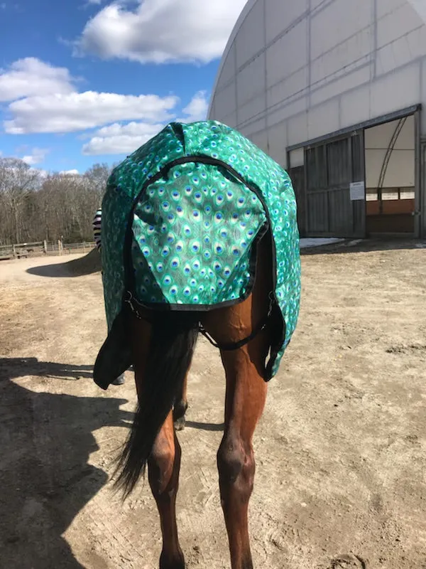 "Peacock" Medium Weight Turnout Blanket (USA SHIPPING ONLY)