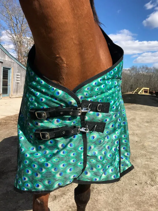 "Peacock" Medium Weight Turnout Blanket (USA SHIPPING ONLY)