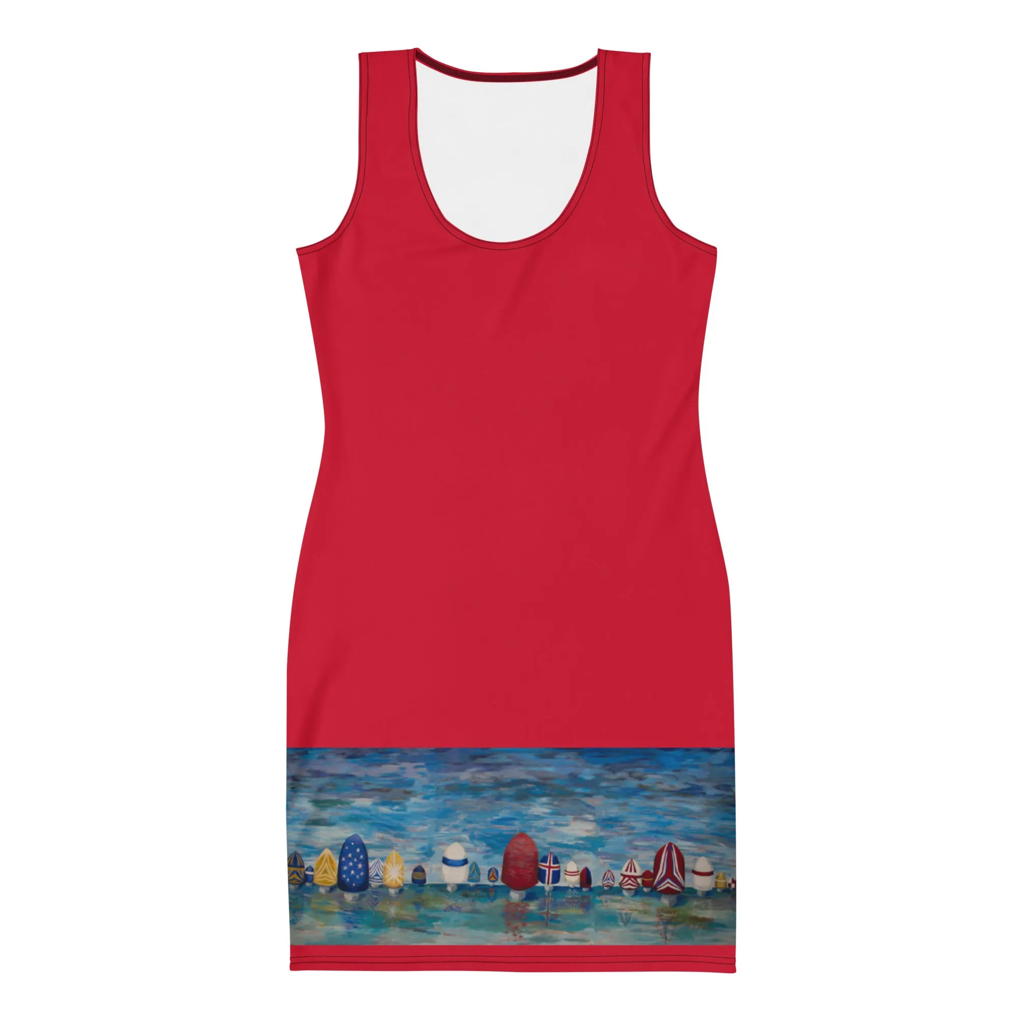 "Spinnaker Party - Red" Tank Sheath Dress