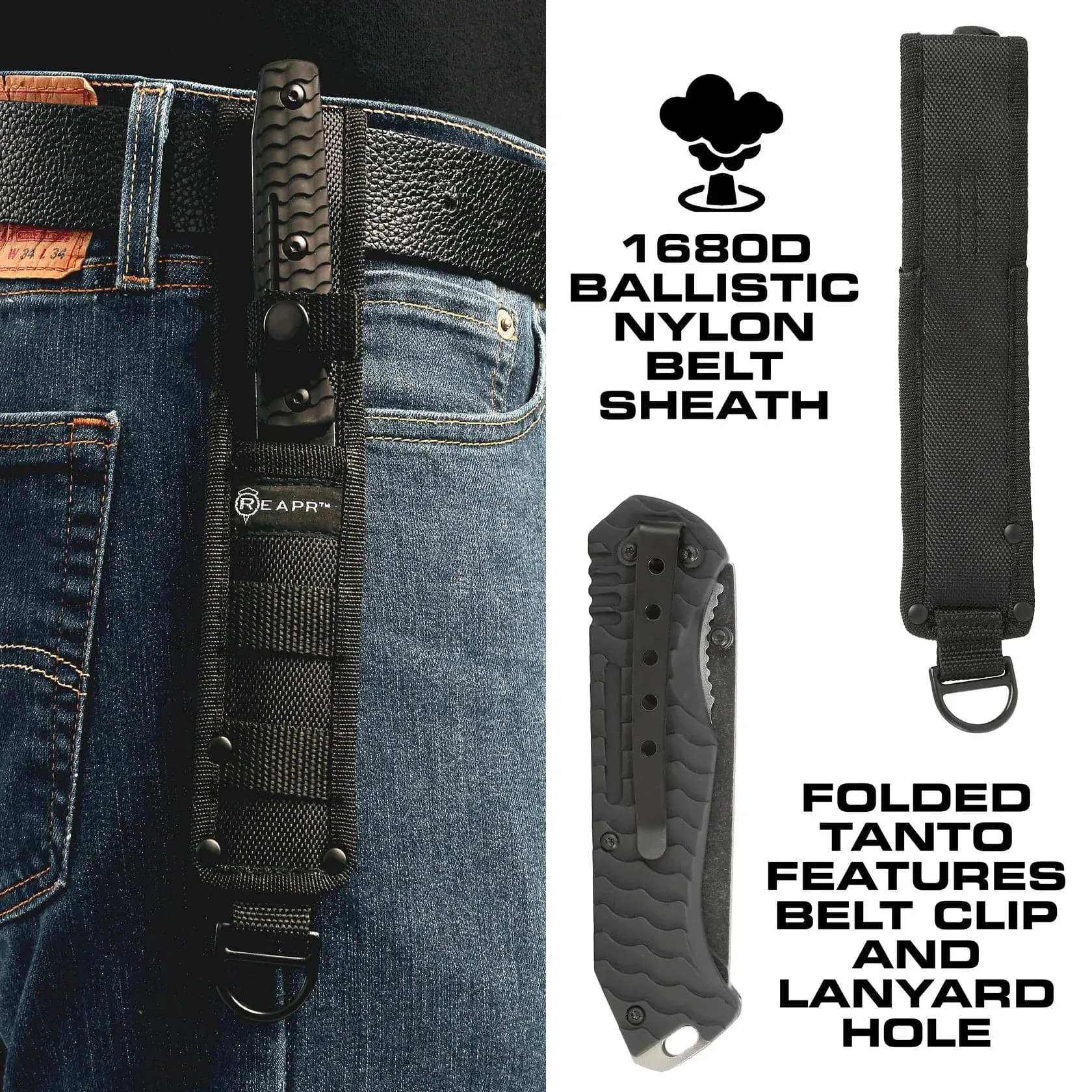 REAPR 11008 TAC Knife Tanto Set