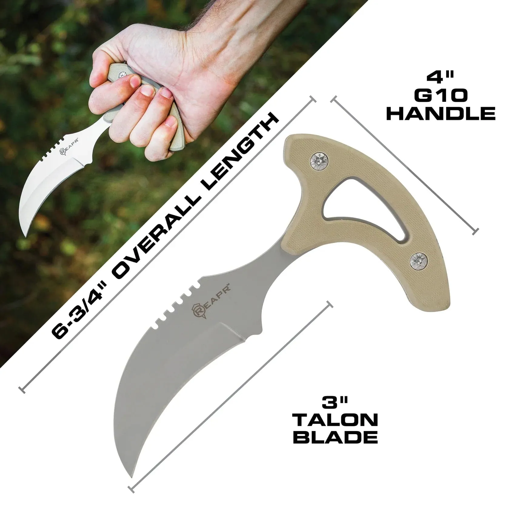 REAPR 11041 EDC Self Defence Tac Talon Survival Tool,Knife