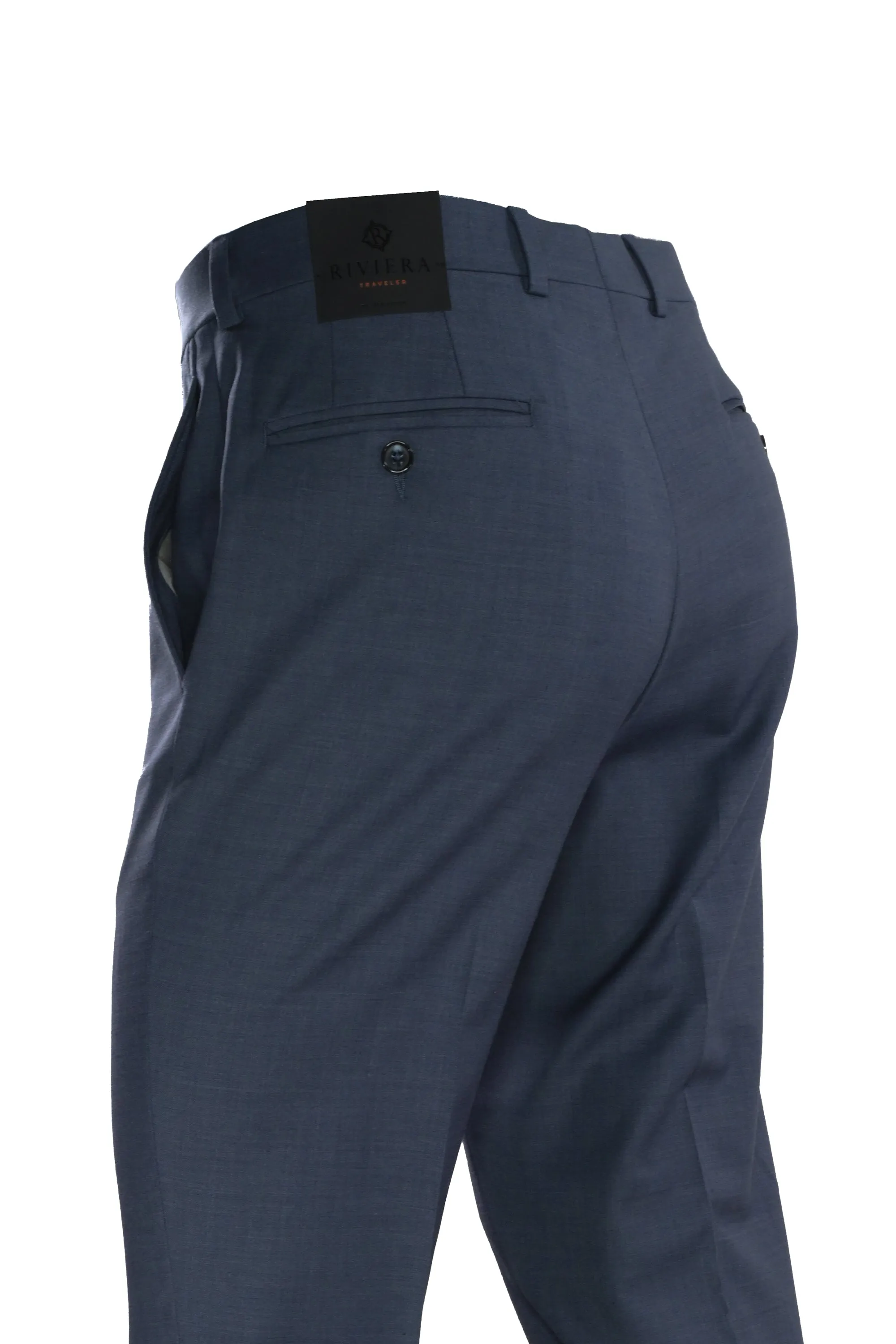 Riviera Traveler Flat Front Dress Pants Aegean