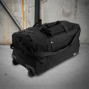 Rugged X Wheeled Blacked out Gear Monster Go Bag 103L
