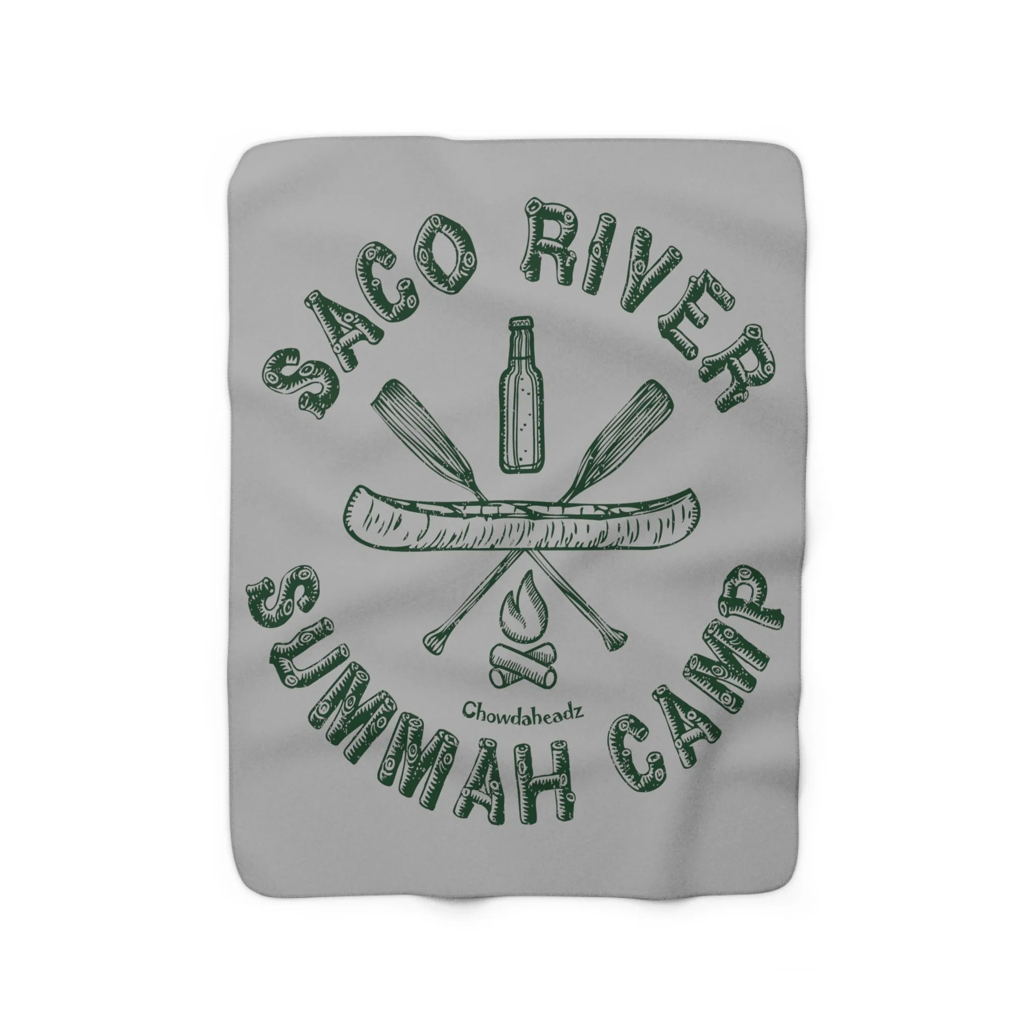 Saco River Summer Camp Sherpa Fleece Blanket