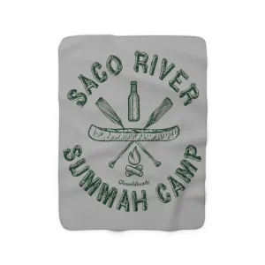 Saco River Summer Camp Sherpa Fleece Blanket