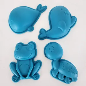 Sand Moulds - Petrol Blue Frog Set