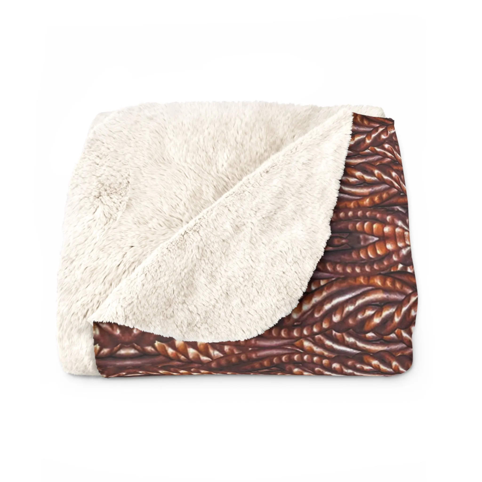 Sherpa Fleece Blanket (Grail Hearth Core Copper Fabric) RJSTHw2023 RJS