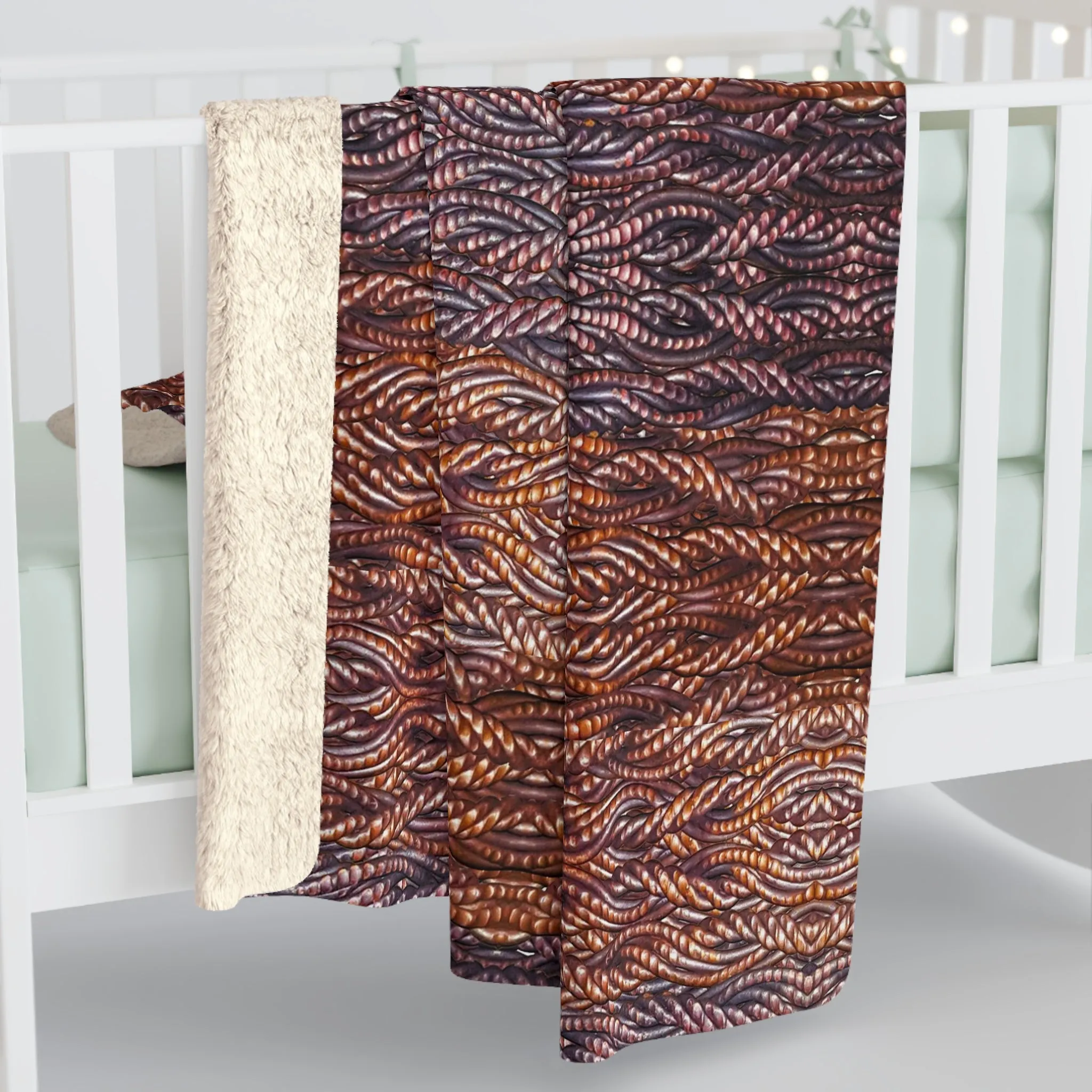 Sherpa Fleece Blanket (Grail Hearth Core Copper Fabric) RJSTHw2023 RJS