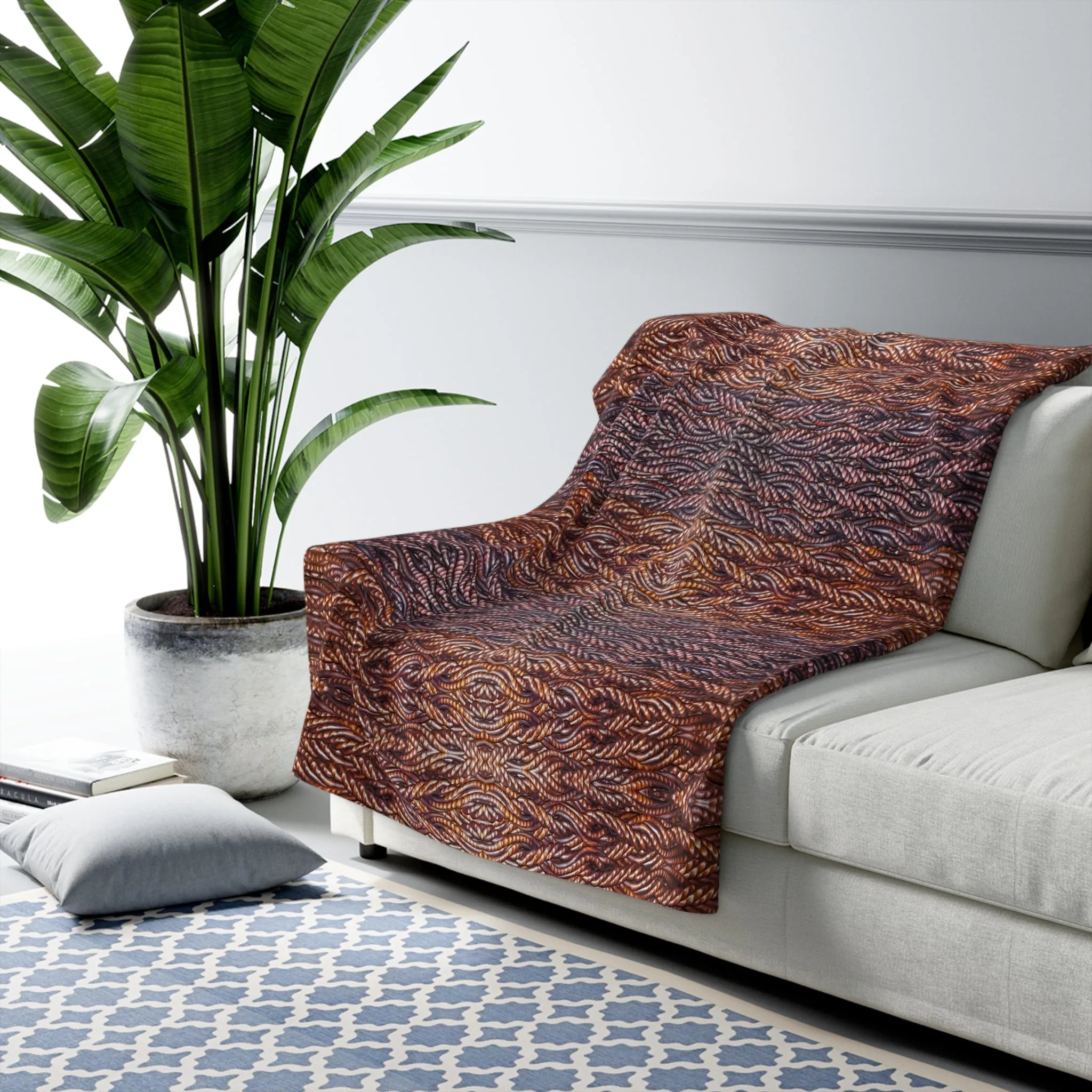 Sherpa Fleece Blanket (Grail Hearth Core Copper Fabric) RJSTHw2023 RJS