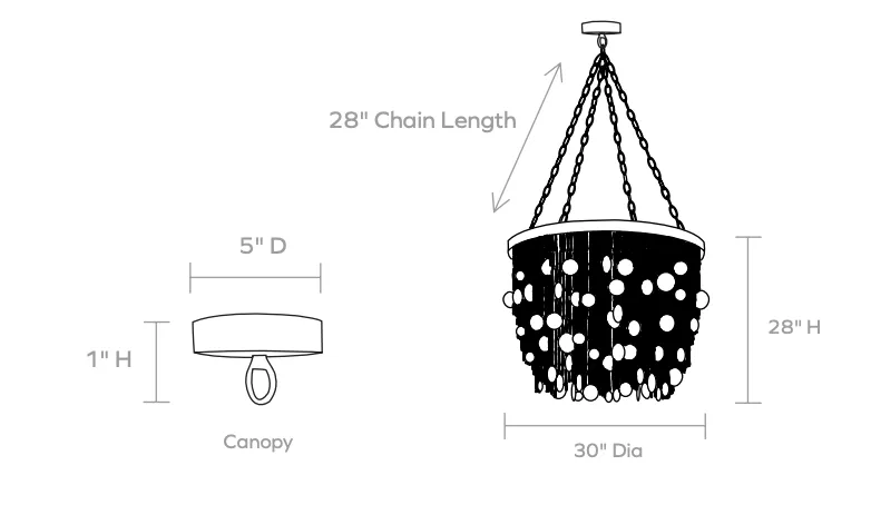 Shira Capiz Shell Chandelier