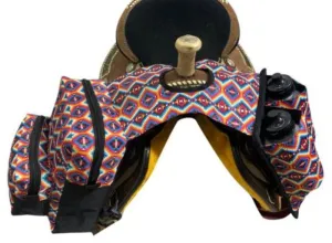 Showman Horn Bag Nylon Aztec Print