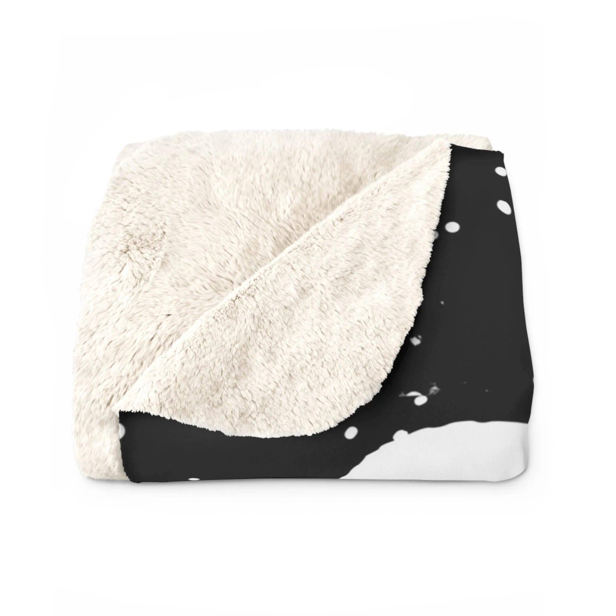 Sled Head Sherpa Fleece Blanket