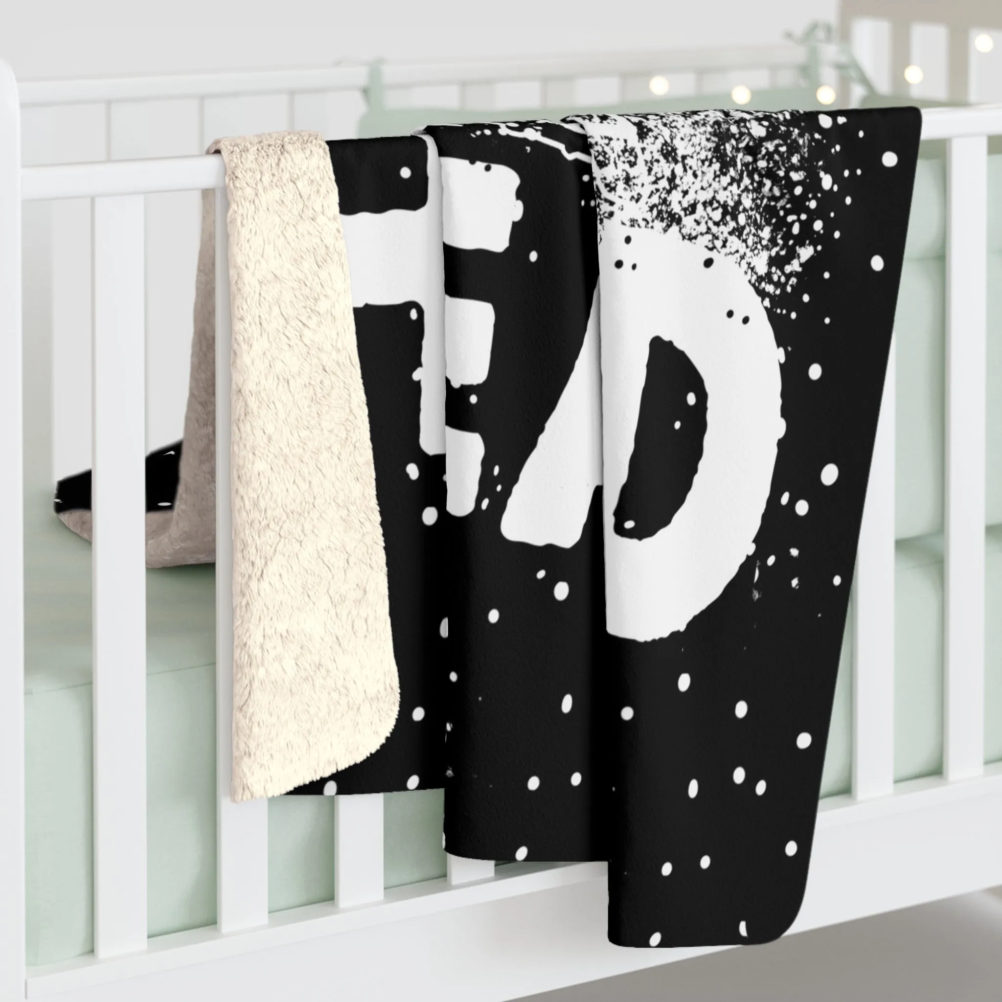 Sled Head Sherpa Fleece Blanket