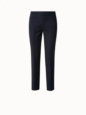Slim Ankle-Length Cotton Techno Stretch Pants