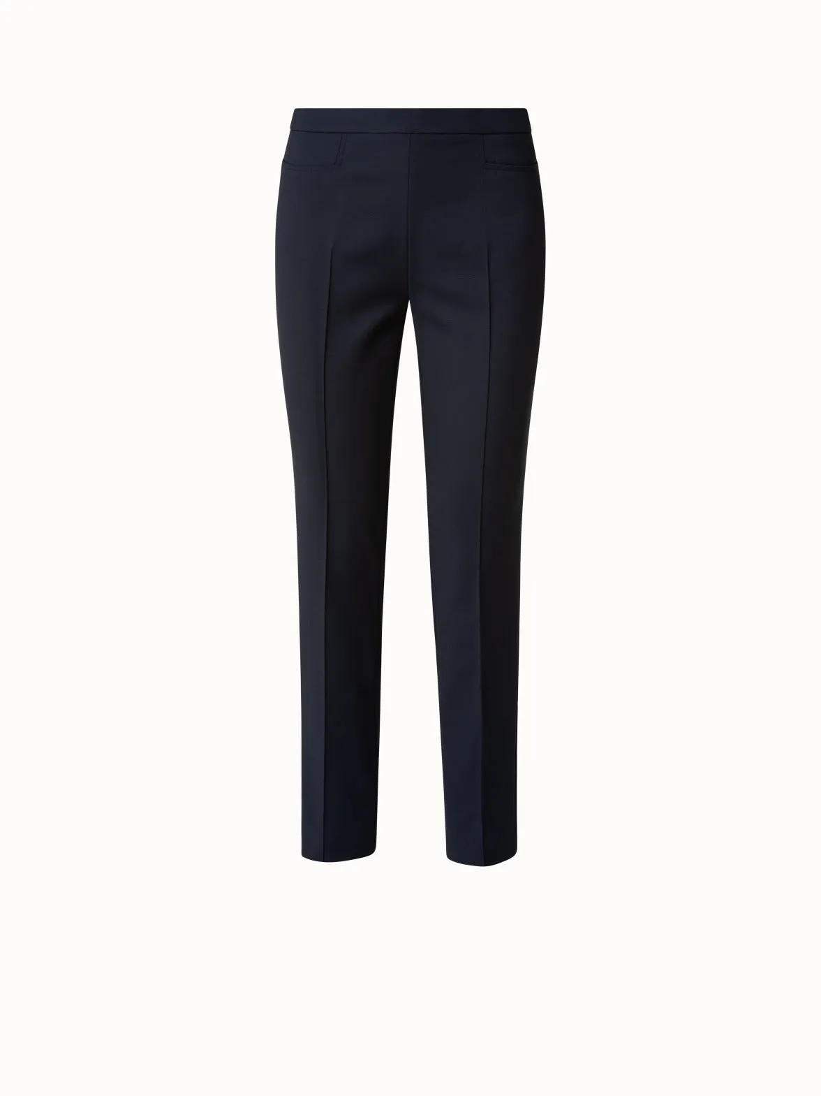 Slim Ankle-Length Cotton Techno Stretch Pants