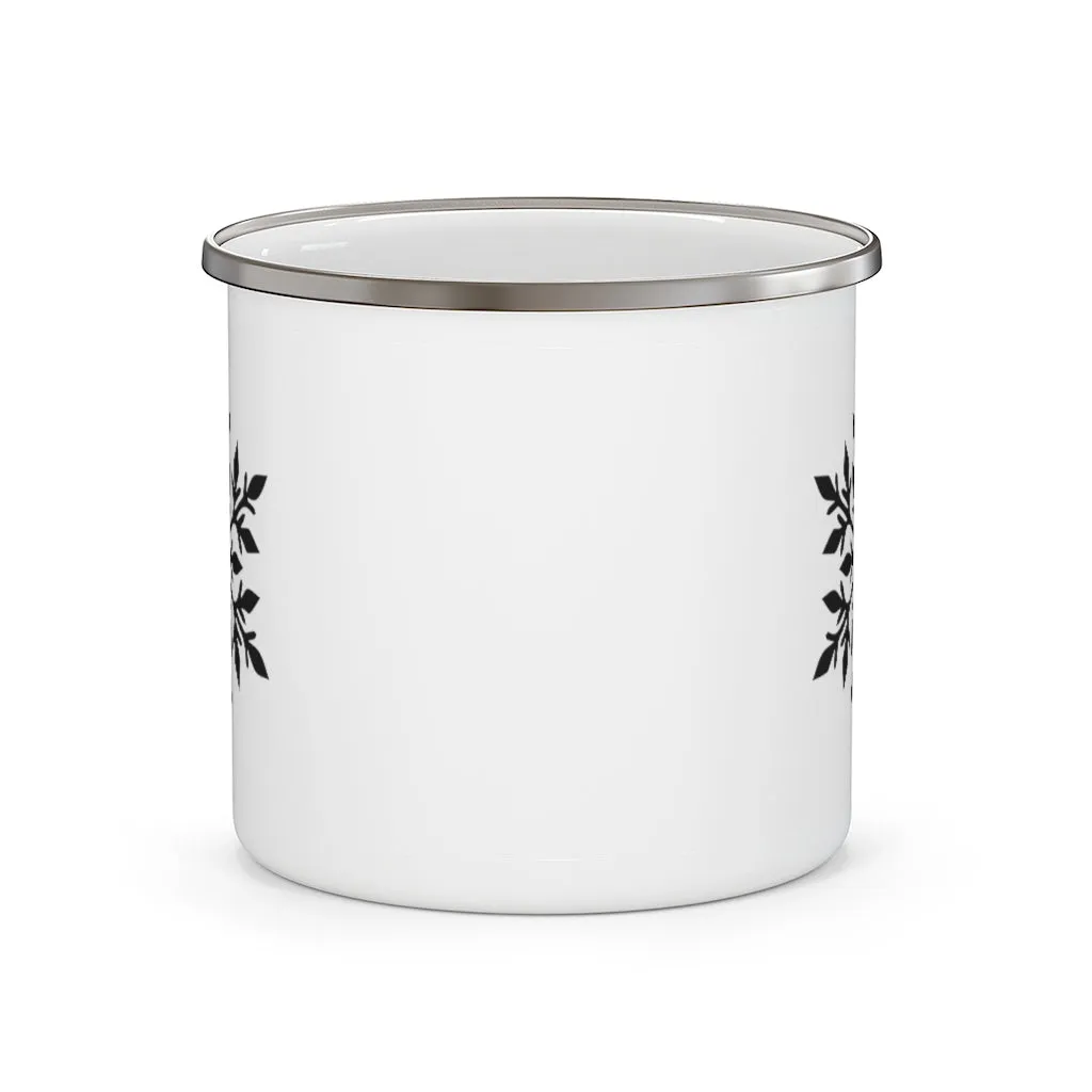Snowflake Enamel Camping Mug