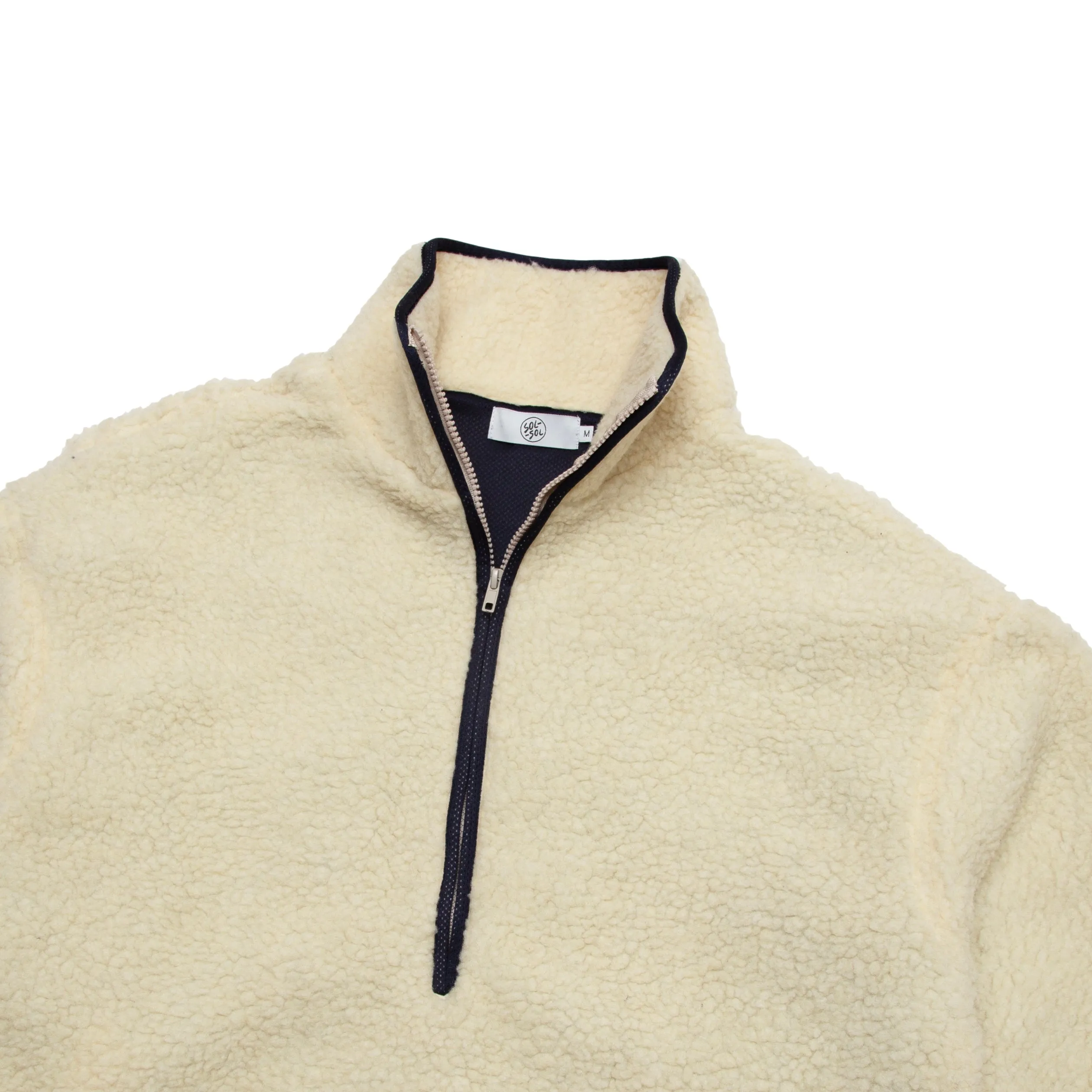 Sol Sol - Quarter Zip Fleece - Off White