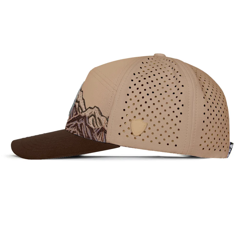 Special Edition Performance Snapback | Mountain Day | Khaki/Brown PreOrder