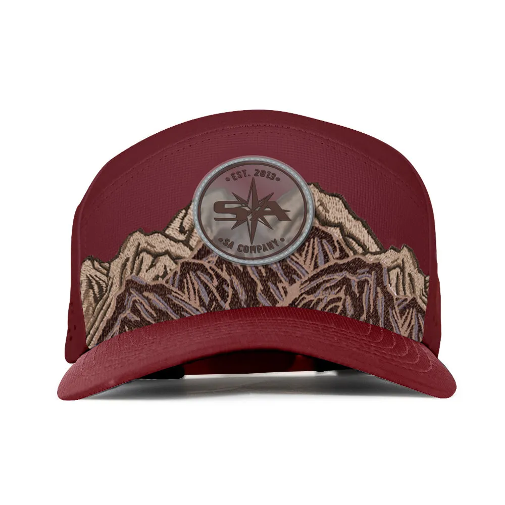 Special Edition Performance Snapback | Mountain Day | Maroon