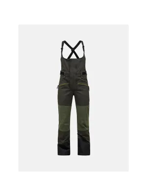 Spodnie narciarskie Peak Performance W 2L Stretch Bib Pants zielony