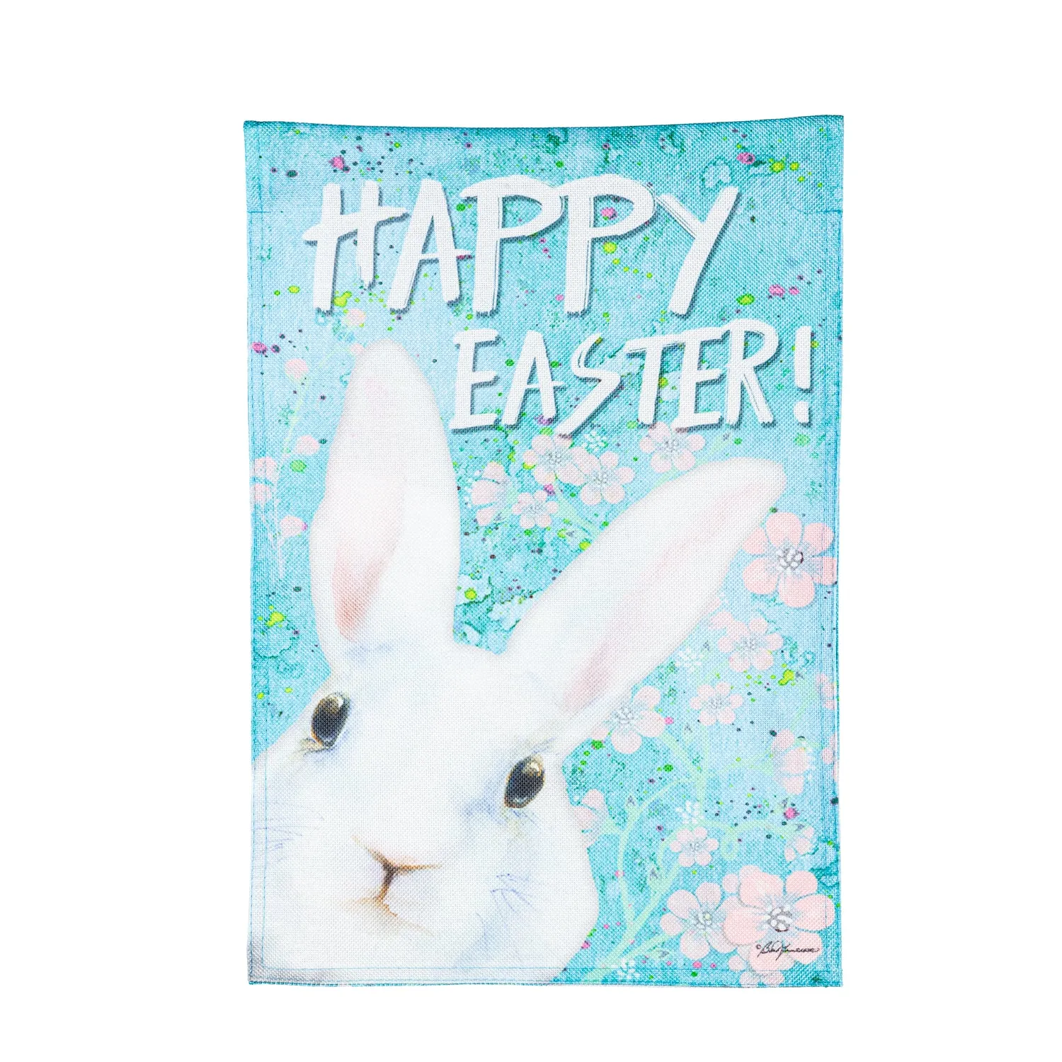Spring Peeps Burlap Garden Flag,14b11472