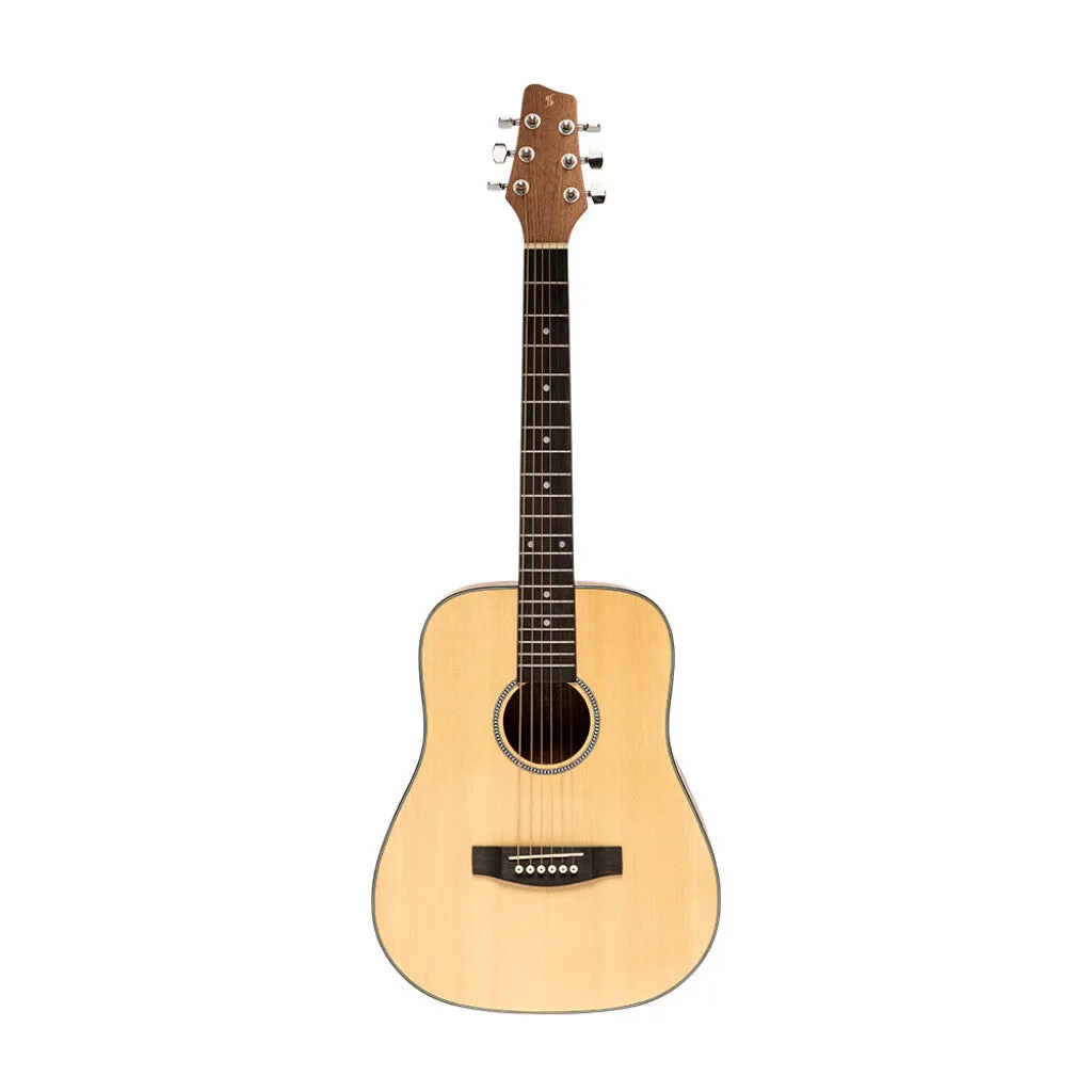 Stagg Acoustic Dreadnought Travel Guitar, Spruce, Natural Finish