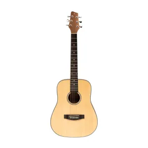 Stagg Acoustic Dreadnought Travel Guitar, Spruce, Natural Finish
