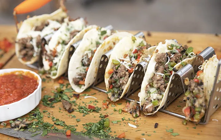 Stainless Steel Taco Rack Holder with Handles (FREE & FAST SHIPPING)