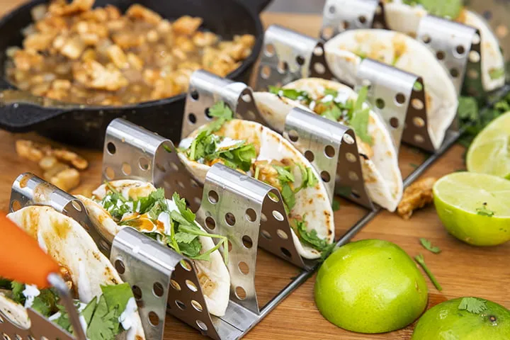 Stainless Steel Taco Rack Holder with Handles (FREE & FAST SHIPPING)