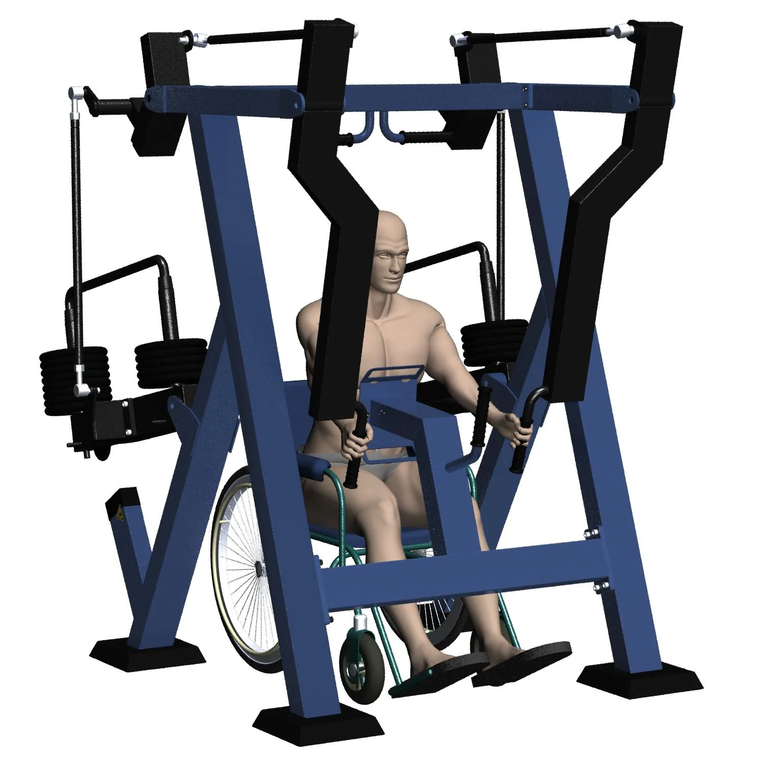 Street Barbell USA WHC Row (Outdoor Gym Equipment)