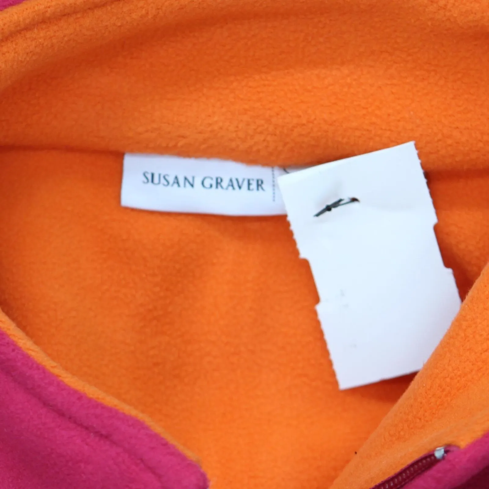 Susan Graver Bonded Polar Fleece Zip Front Jacket. A268794