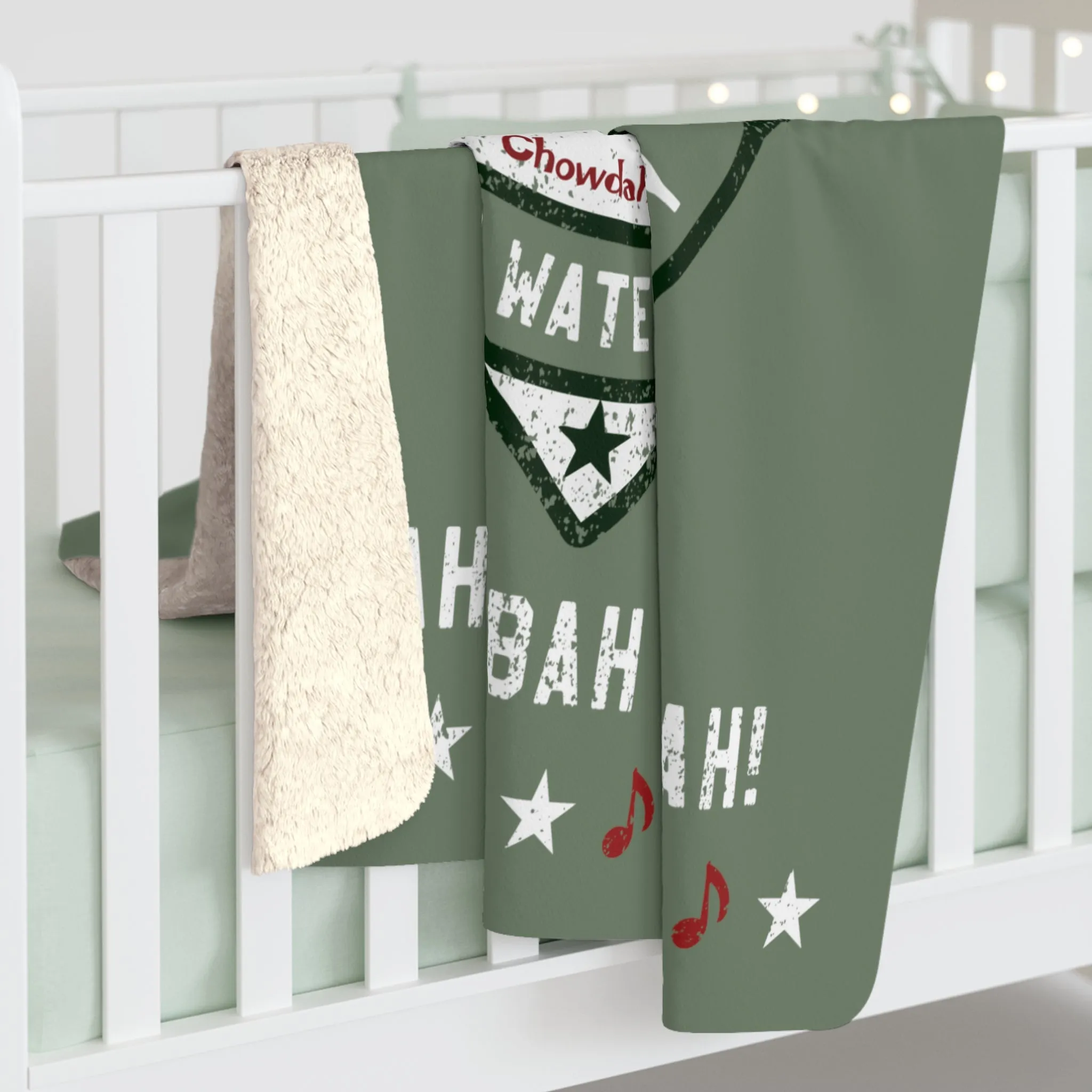 Sweet Caroline Dirty Water Fenway Sherpa Fleece Blanket